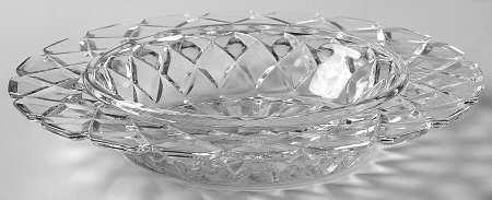 Waterford Clear Round Butter Dish No Lid