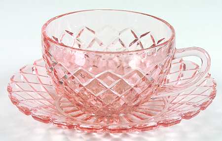 Waterford Pink Cup & Saucer Set