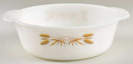 Wheat 2 Quart Round Covered Casserole, No Lid by Anchor Hocking