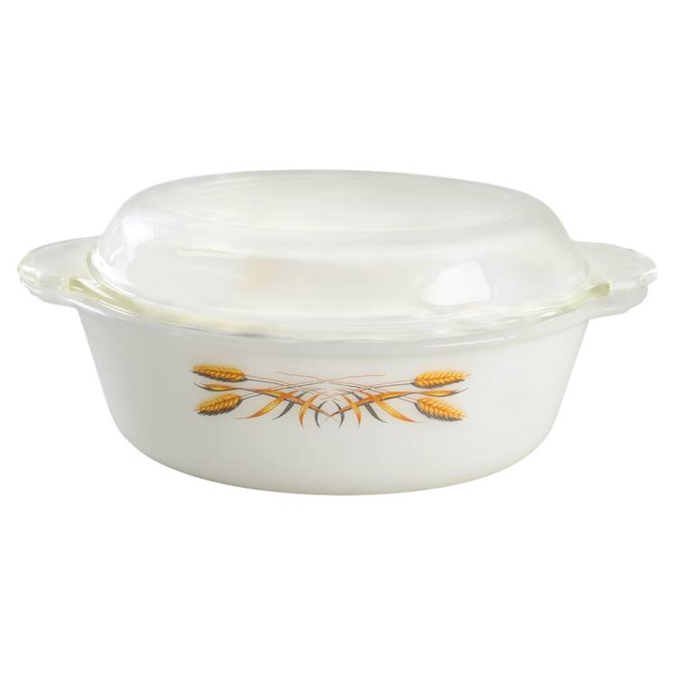 Wheat 1.5 Quart Oval Covered Casserole