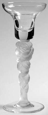 Satin Rose Single Light Candlestick