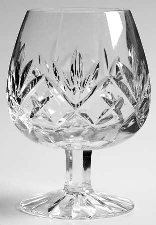 Questa (Cut) Brandy Glass