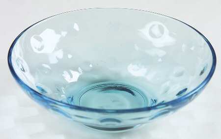 Capri Dots (Turquoise) Small Fruit Dessert Bowl