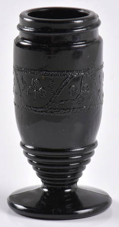 Cloverleaf Black Footed Shaker & Metal Lid