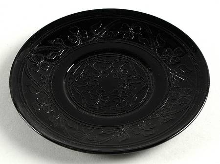 Cloverleaf Black Bread & Butter Plate