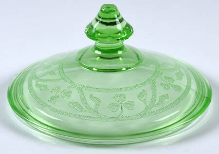 Cloverleaf Green Lid for Candy Jar