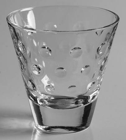 Dots Clear Whiskey Glass