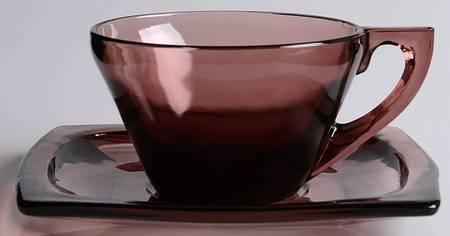 Moroccan Amethyst Cup and Saucer Set