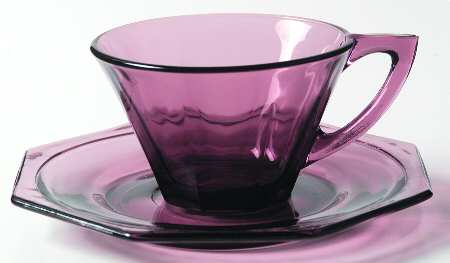 Moroccan Amethyst Cup and Saucer Set