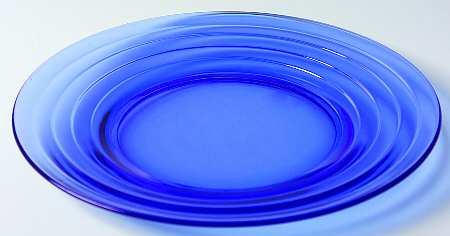 Moderntone Cobalt Blue (Transparent) Luncheon Plate