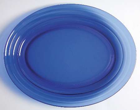 Moderntone Cobalt Blue (Transparent) 12" Oval Platter