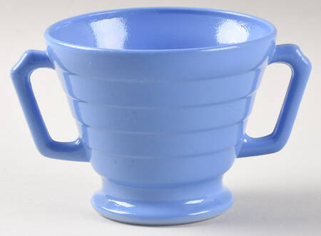Moderntone Platonite Pastel Blue Open Sugar/Footed