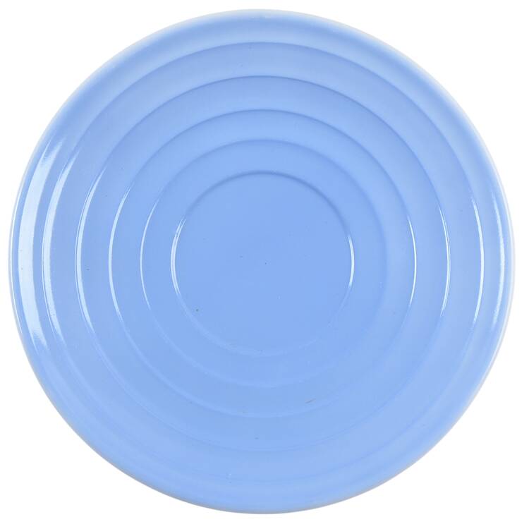 Moderntone Platonite Pastel Blue Saucer only by Hazel-Atlas