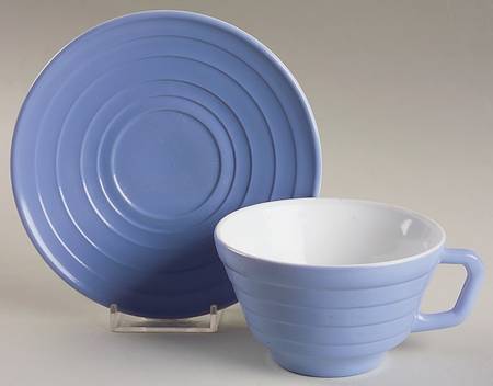 Moderntone Platonite Pastel Blue Cup and Saucer Set