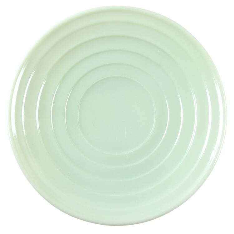 Moderntone Platonite Pastel Green Flat Cup Saucer