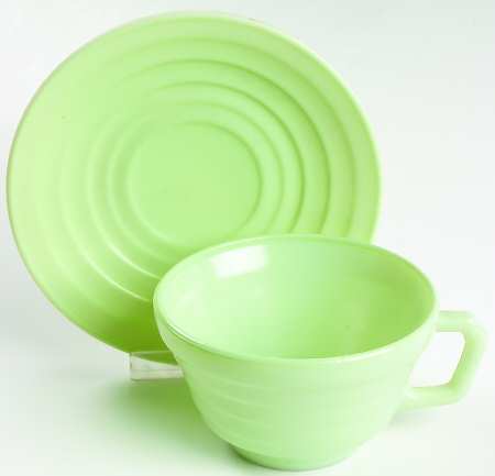 Moderntone Platonite Pastel Green Cup & Saucer Set