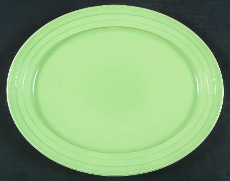 Moderntone Platonite Pastel Green 12" Oval Platter