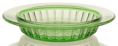 New Century Green Round Butter Dish No Lid