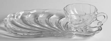 Colonial Swirl Shell Snack Plate & Cup Set