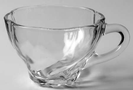 Colonial Swirl Shell Snack Cup for Snack Plate by Hazel-Atlas