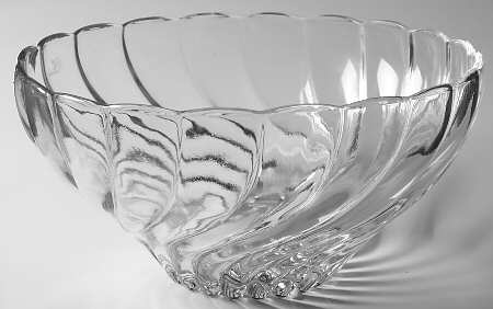 Colonial Swirl Shell Punch Bowl by Hazel-Atlas