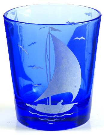 Ships Blue with White Old Fashioned