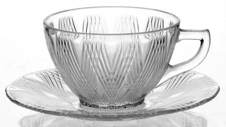 Starlight Clear Cup & Saucer Set