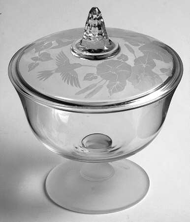 Hummingbird Candy Dish & Lid