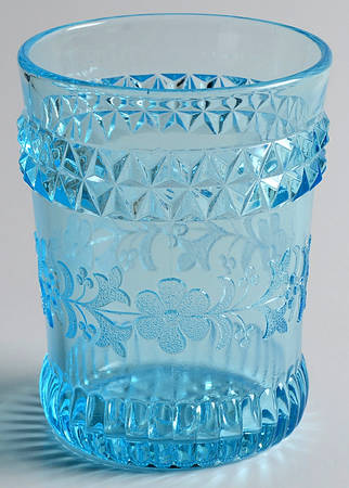 Wildflower Blue 8 Oz Flat Tumbler