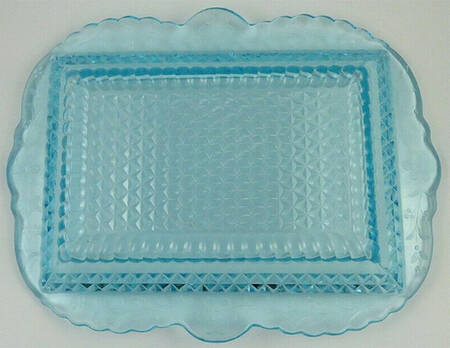 Wildflower Blue 11" Rectangular Tray