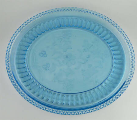 Wildflower Blue 13" Oval Tray