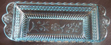 Wildflower Blue 9" Rectangular Relish