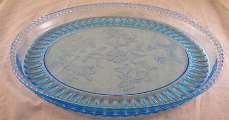 Wildflower Blue 12" Oval Platter