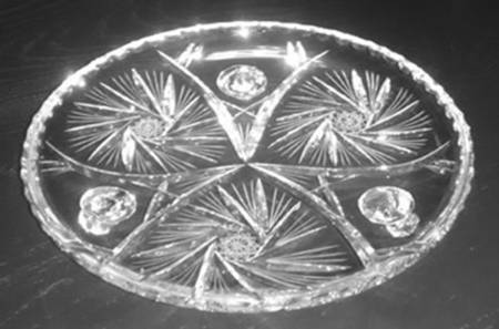 Pinwheel 3-Toed Cake Plate