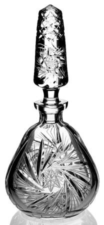 Pinwheel Cordial Decanter & Stopper by American Cut