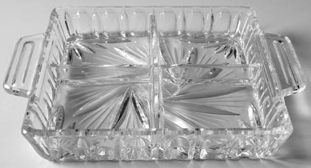 Pinwheel 8" Square 4 Part Relish