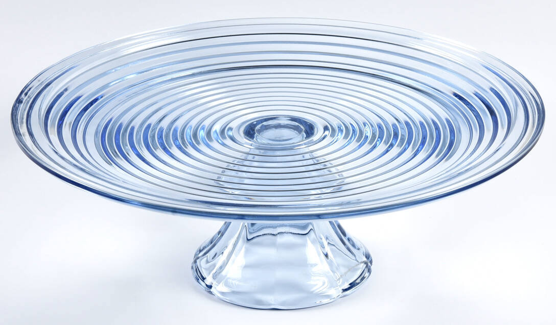 Park Avenue Blue 12" Diameter Cake Stand/Pedestal