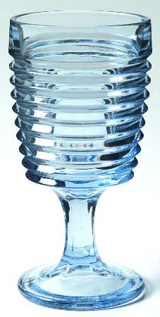 Park Avenue Blue Water Goblet