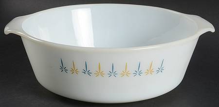 Candle Glow 3 Quart Round Covered Casserole No Lid