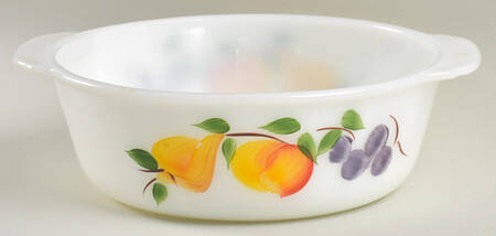 Fruit 2 Qt Round Casserole W/No Lid