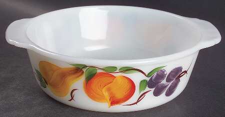 Fruit 1.5 Quart Round Casserole No Lid