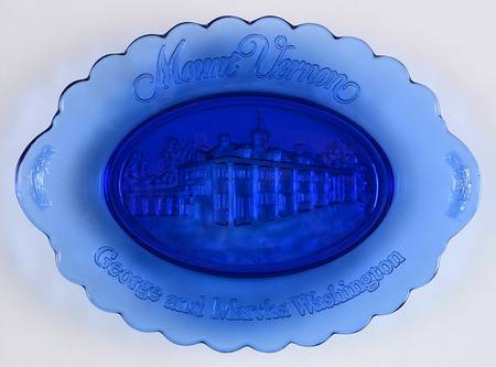 George & Martha Washington 9" Oval Relish