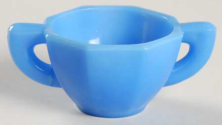 Octagonal Blue Child's Open Sugar