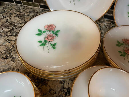 Anniversary Rose Salad Plate