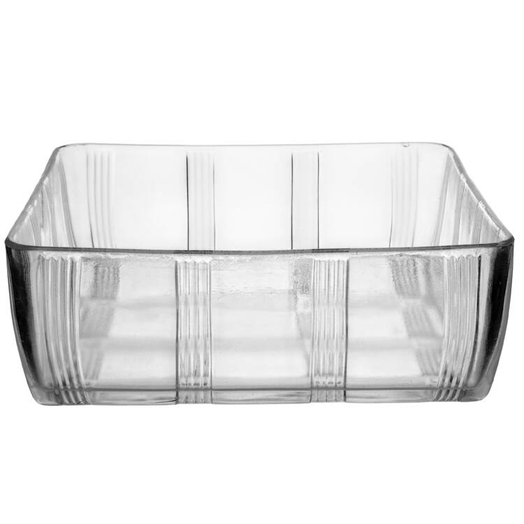 Crisscross Clear Square Refrigerator Box No Lid