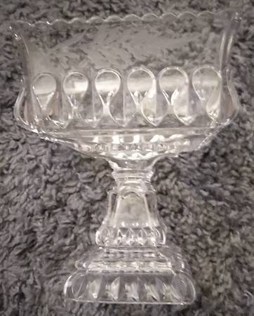 Crystal Wedding Round Compote (Height X Width)