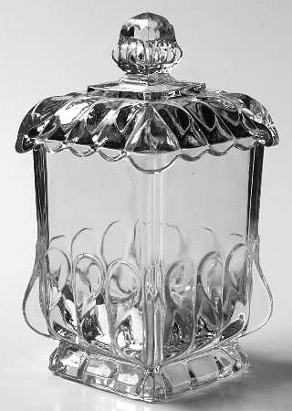 Crystal Wedding Sugar Bowl & Lid