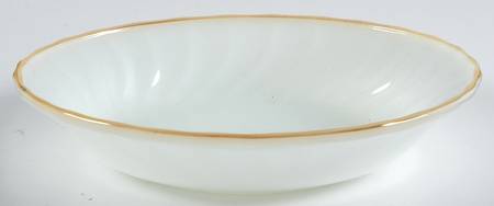 Swirl Golden Shell Lustre Coupe Soup Bowl