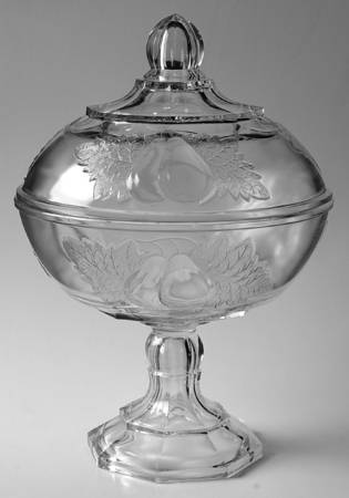 Baltimore Pear Gipsy 11" Compote & Lid