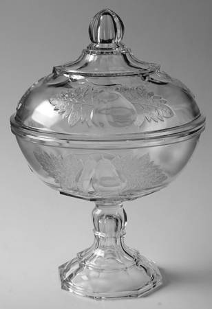 Baltimore Pear Gipsy 10" Compote & Lid